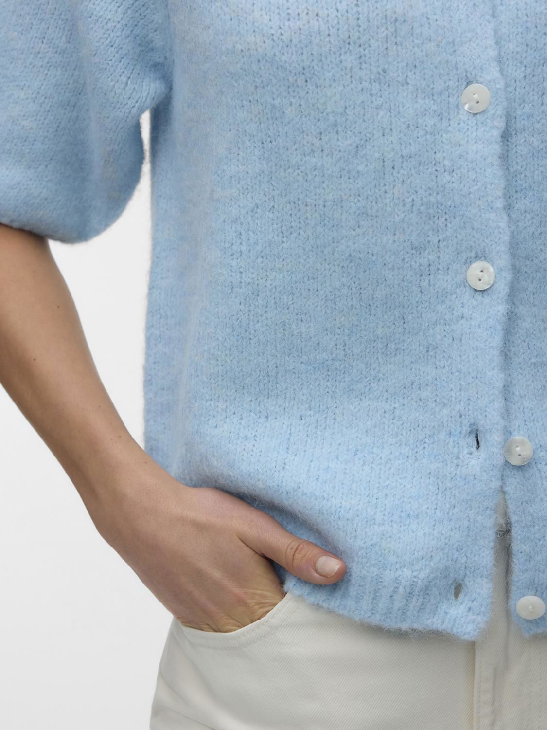 Vmkara 2/4 O-Neck Button Cardigan Exp