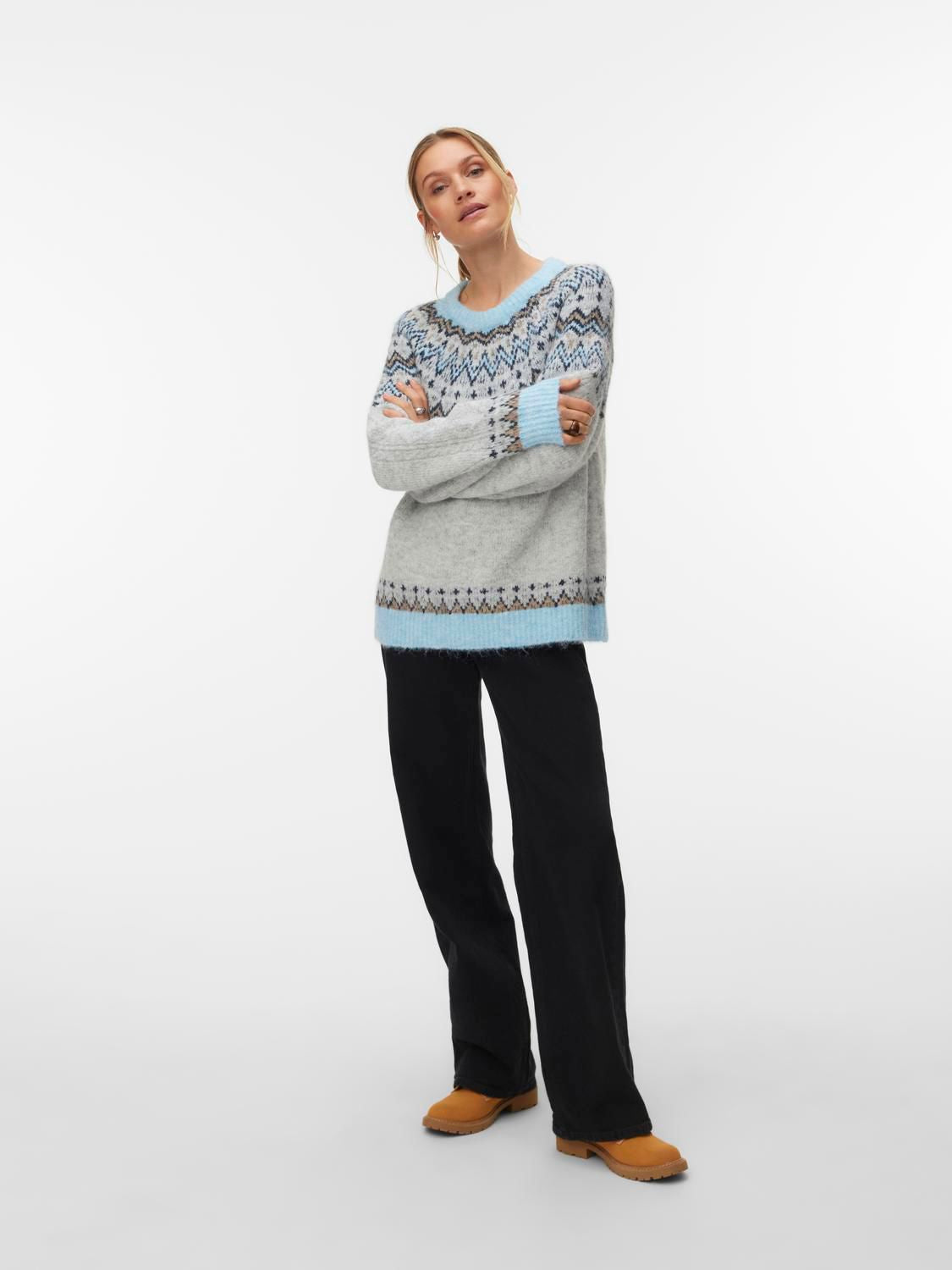 Vmjuliana Ls O-Neck Pullover Boo