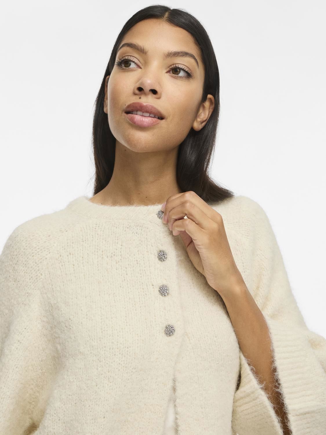 Vibows 3/4 Knit Cardigan/ln/1