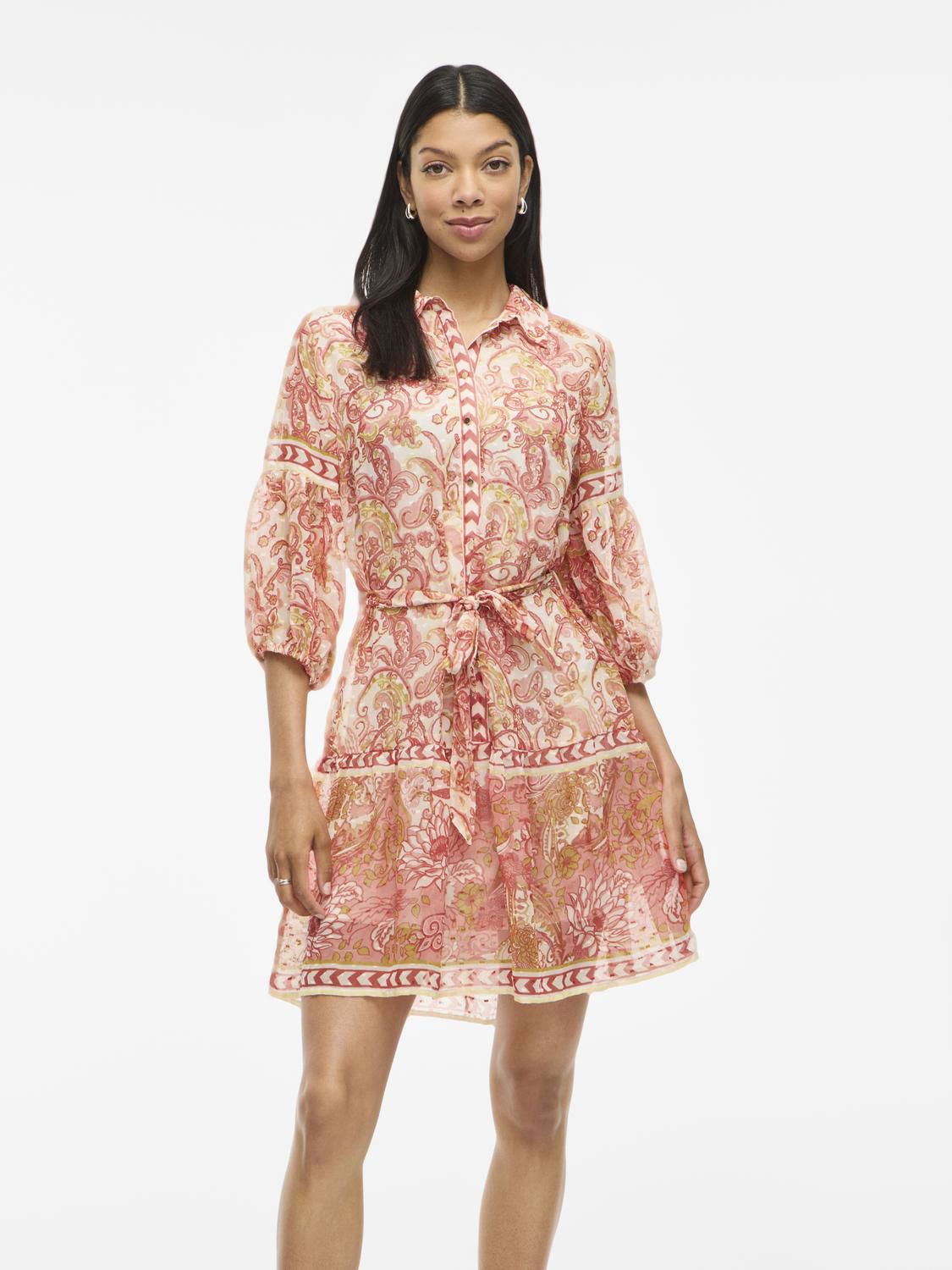 Vipraya Printed Short Dress/ln/1