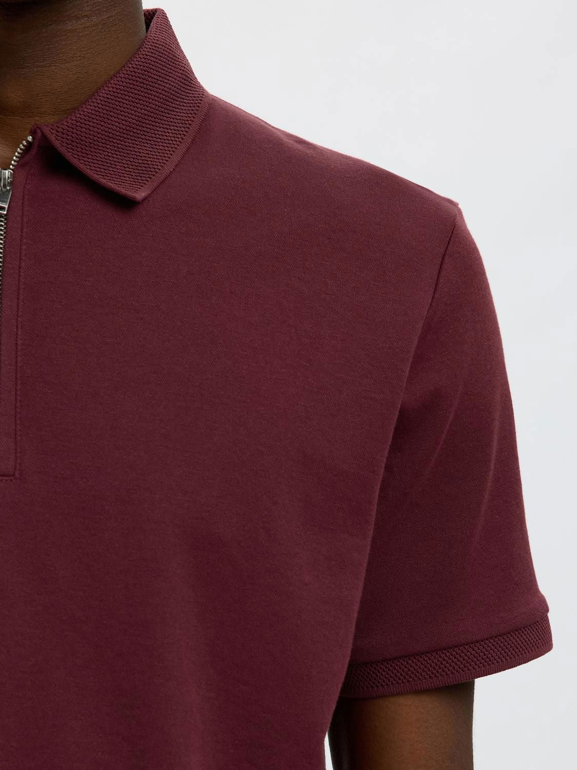 Slmfave Zip Ss Polo Noos