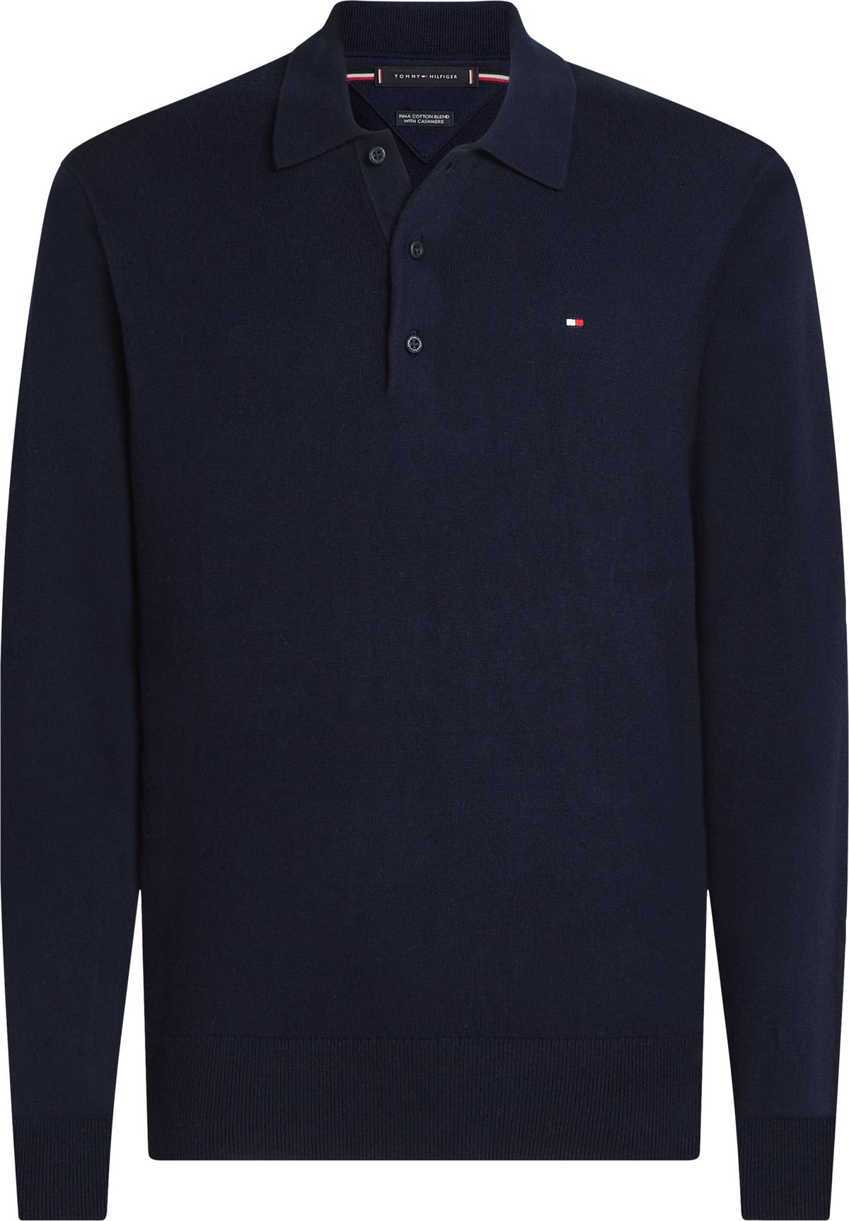 Pima Org Ctn Cashmere Ls Polo