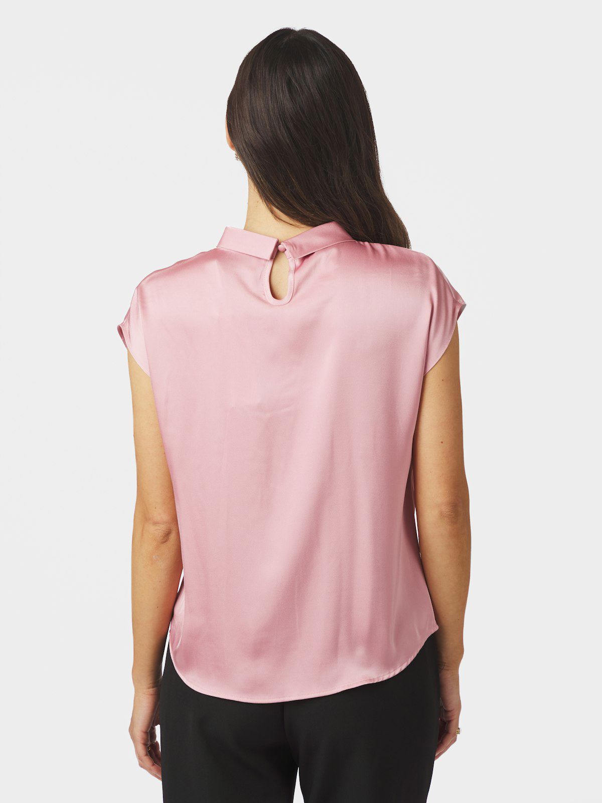 Fleur Drapy Satin Blouse