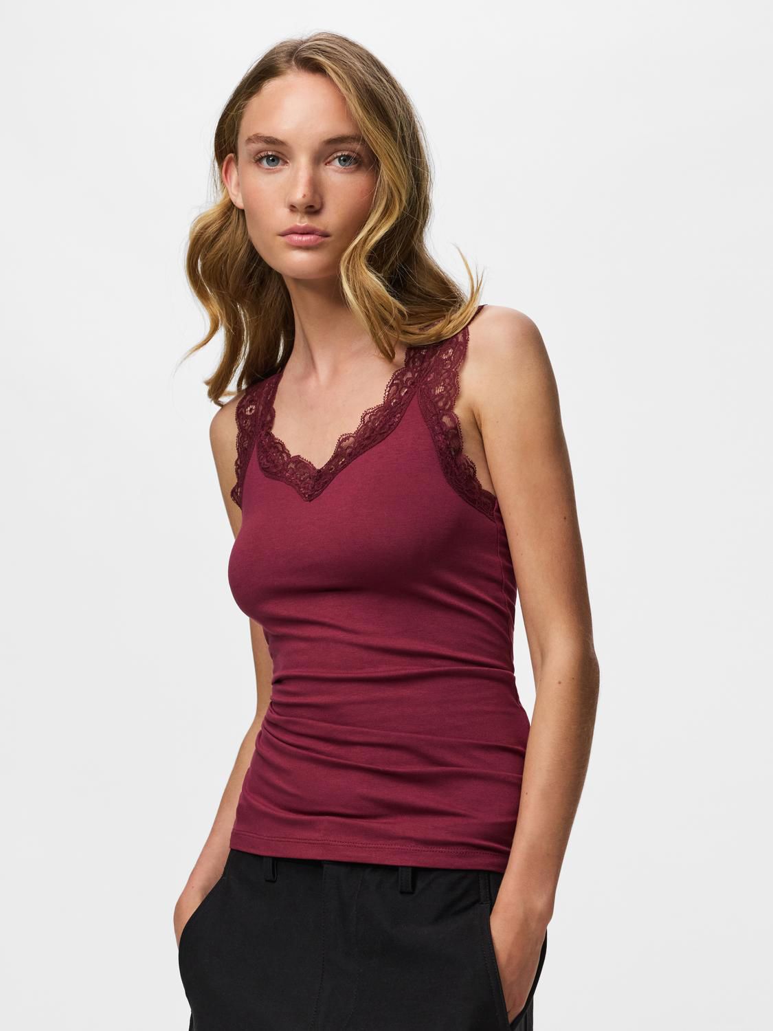 Pcbarbera Lace Top Jrs Noos Bc