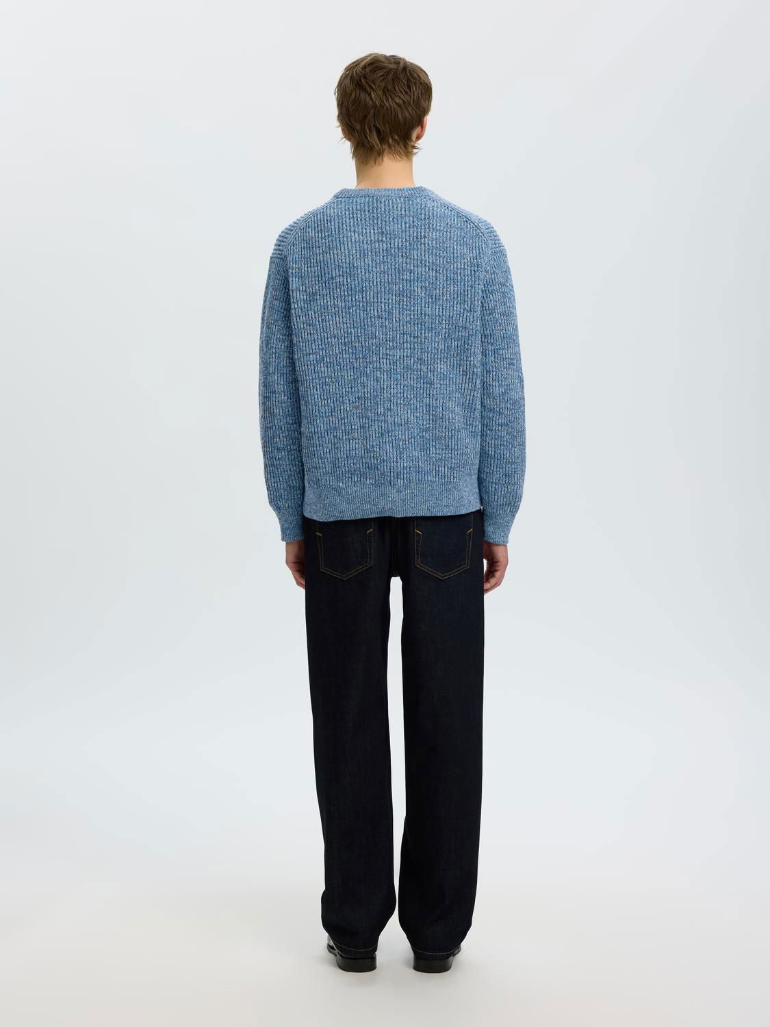 Slmtilum Ls Knit Rlx Crew Neck Noos
