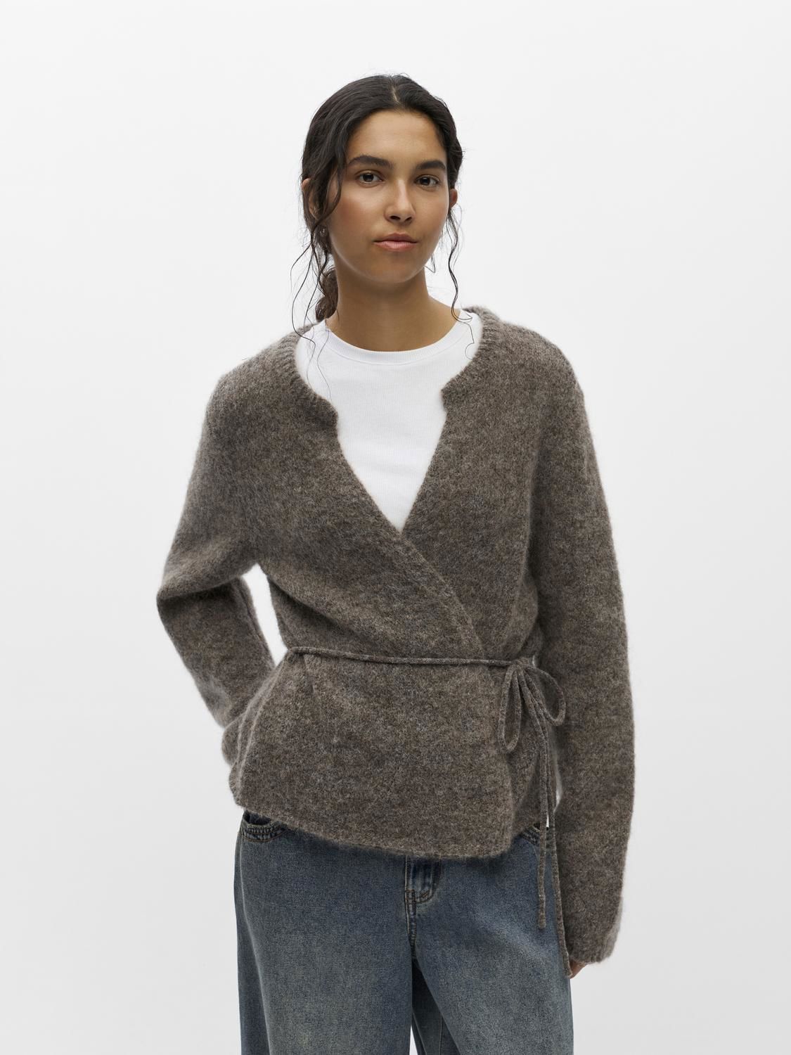 Objnete L/s Re Tie Cardigan Noos