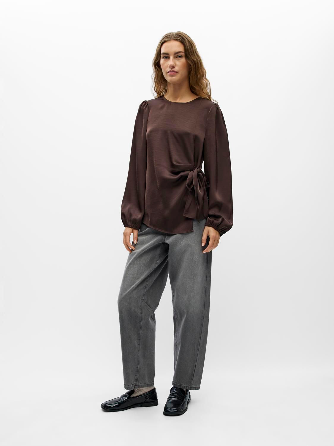 Objchilli L/s Re O-Neck Top Noos
