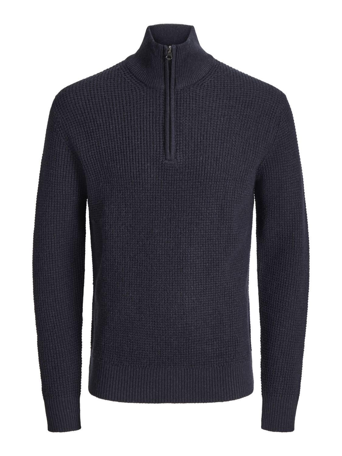 Jaulambswool Knit Waffle Half Zip