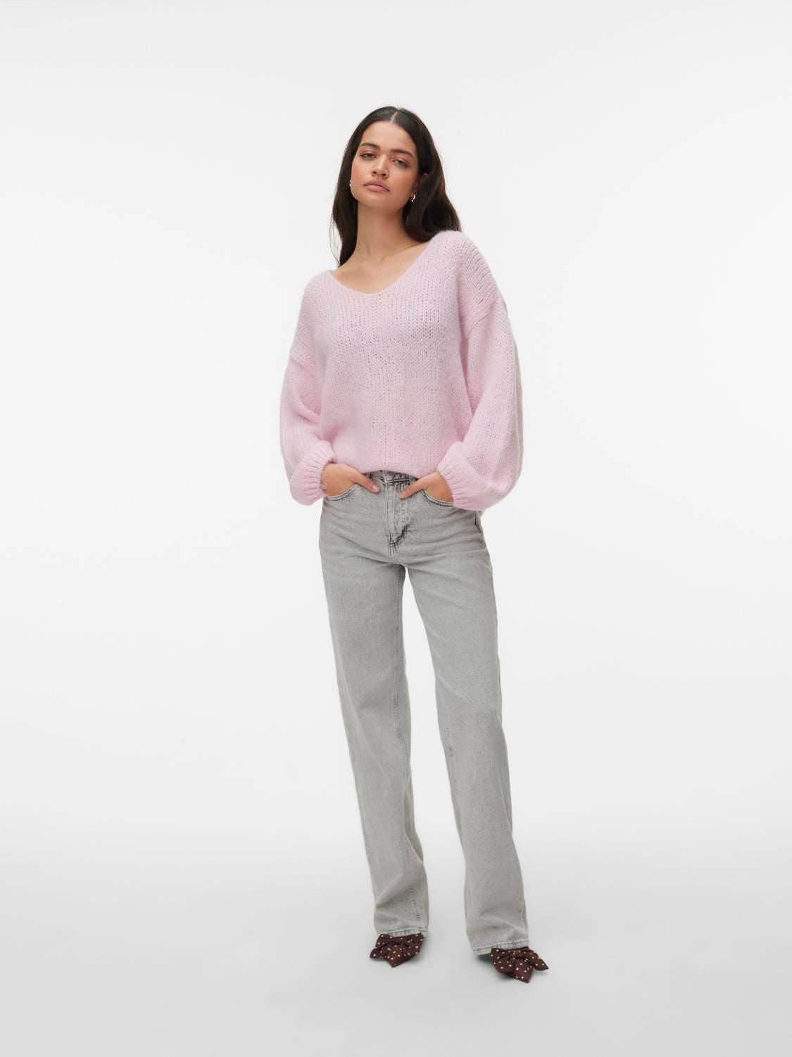 Vmmaybe Ls 2way V-Neck Pullover Noos
