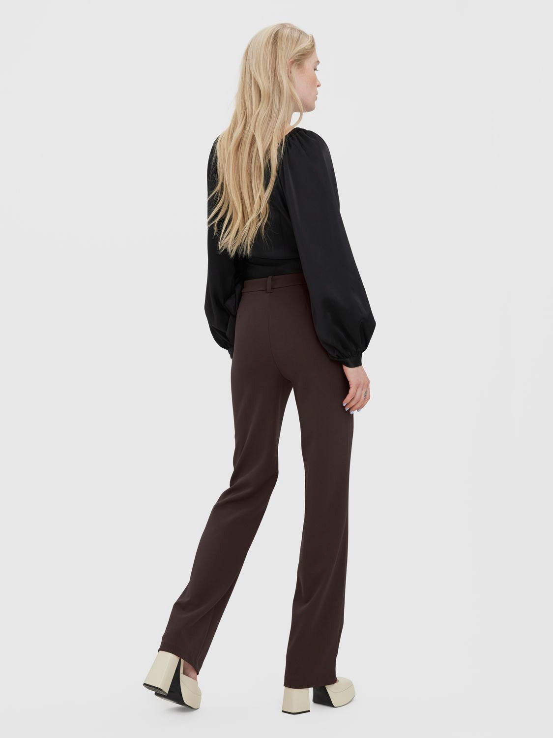 VMZAMIRA MW SLIM STRAIGHT PANT NOOS CHOCOLATE TORTE