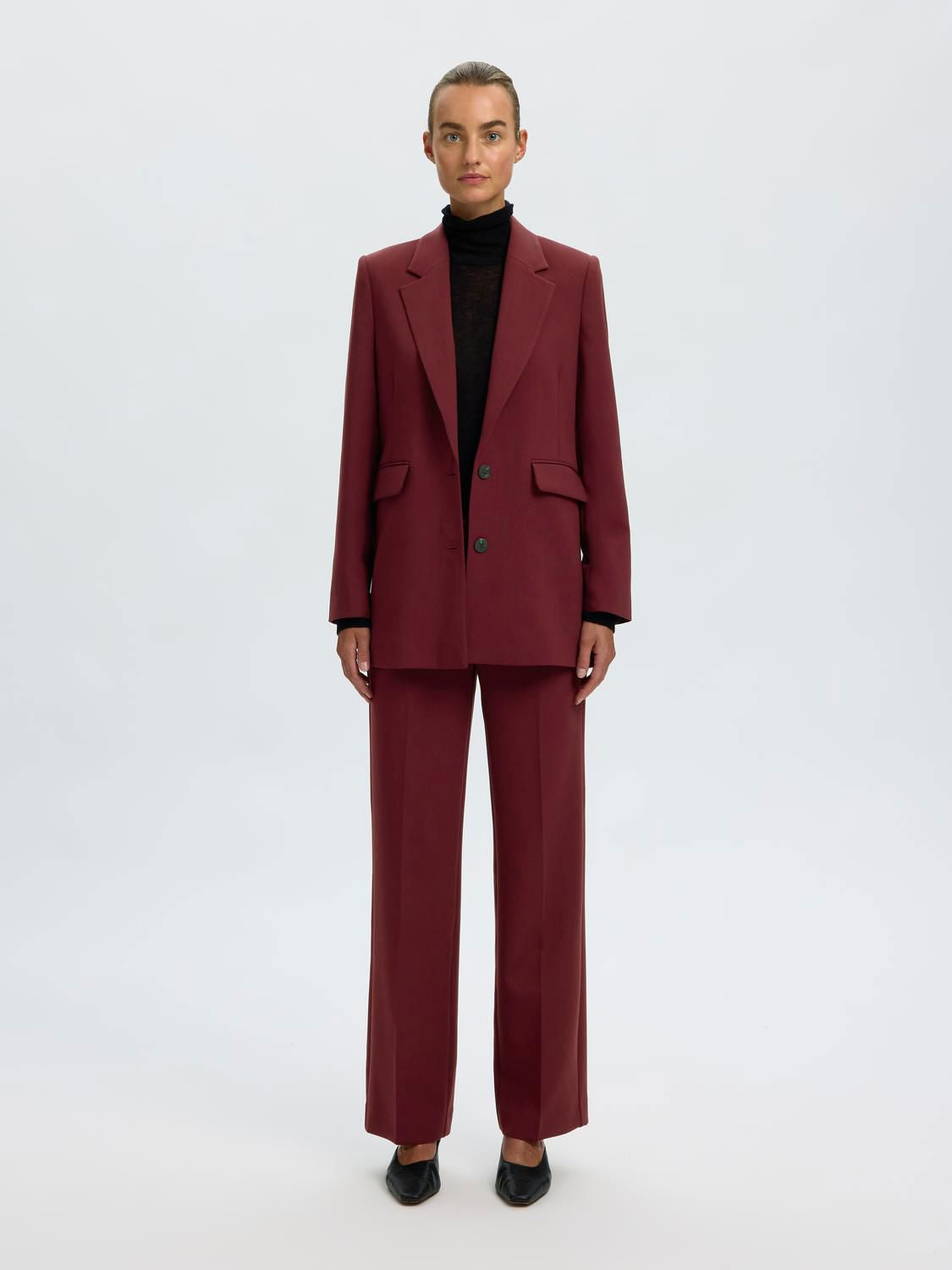 Slwrita Mw Wide Pant Mel Noos tawny port
