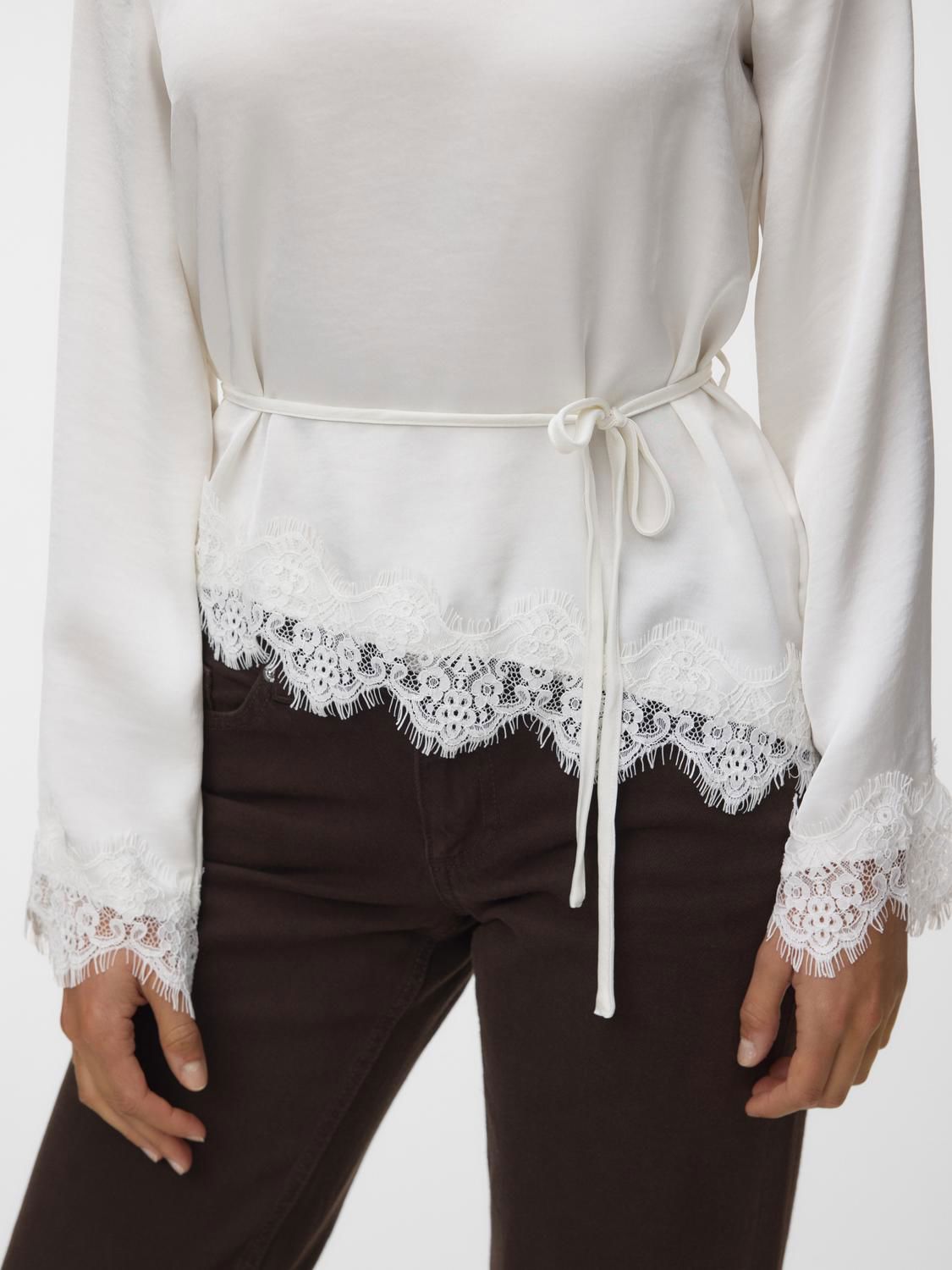 Vmmiro Ls Lace Top Wvn