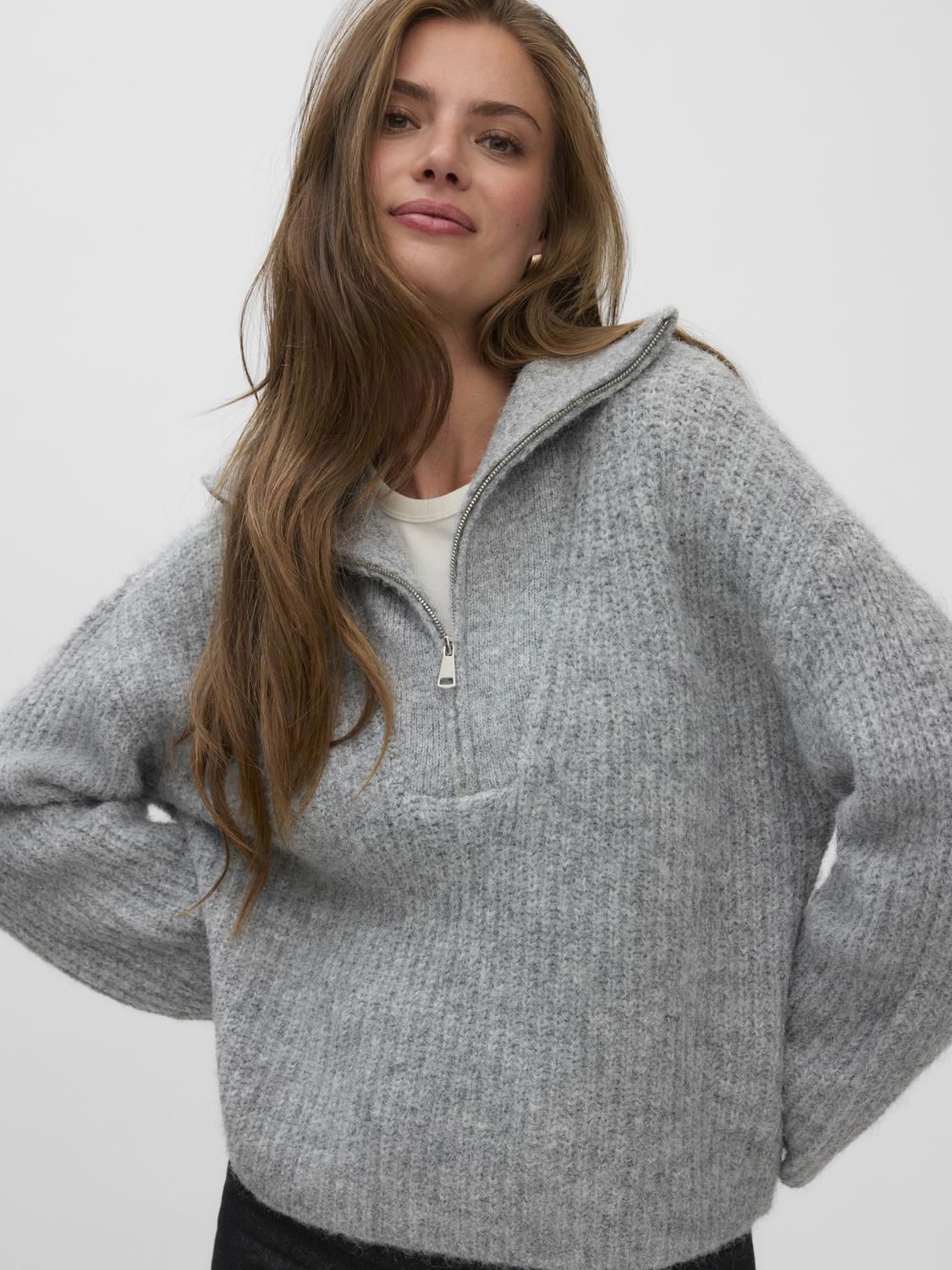 Vmnolan Ls Zipper Pullover