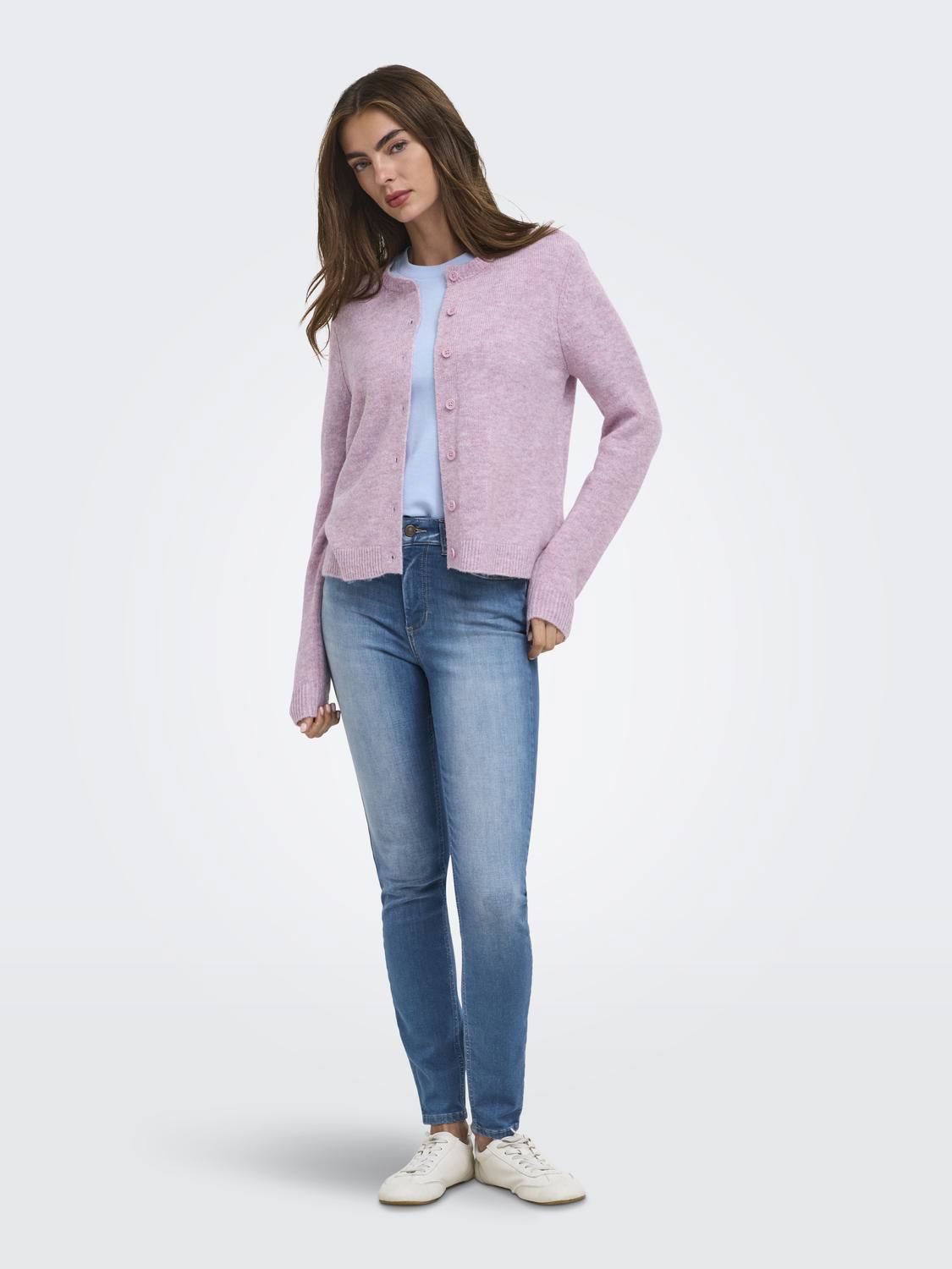 Onlolivia Ls O-Neck Cardigan Cc Knt