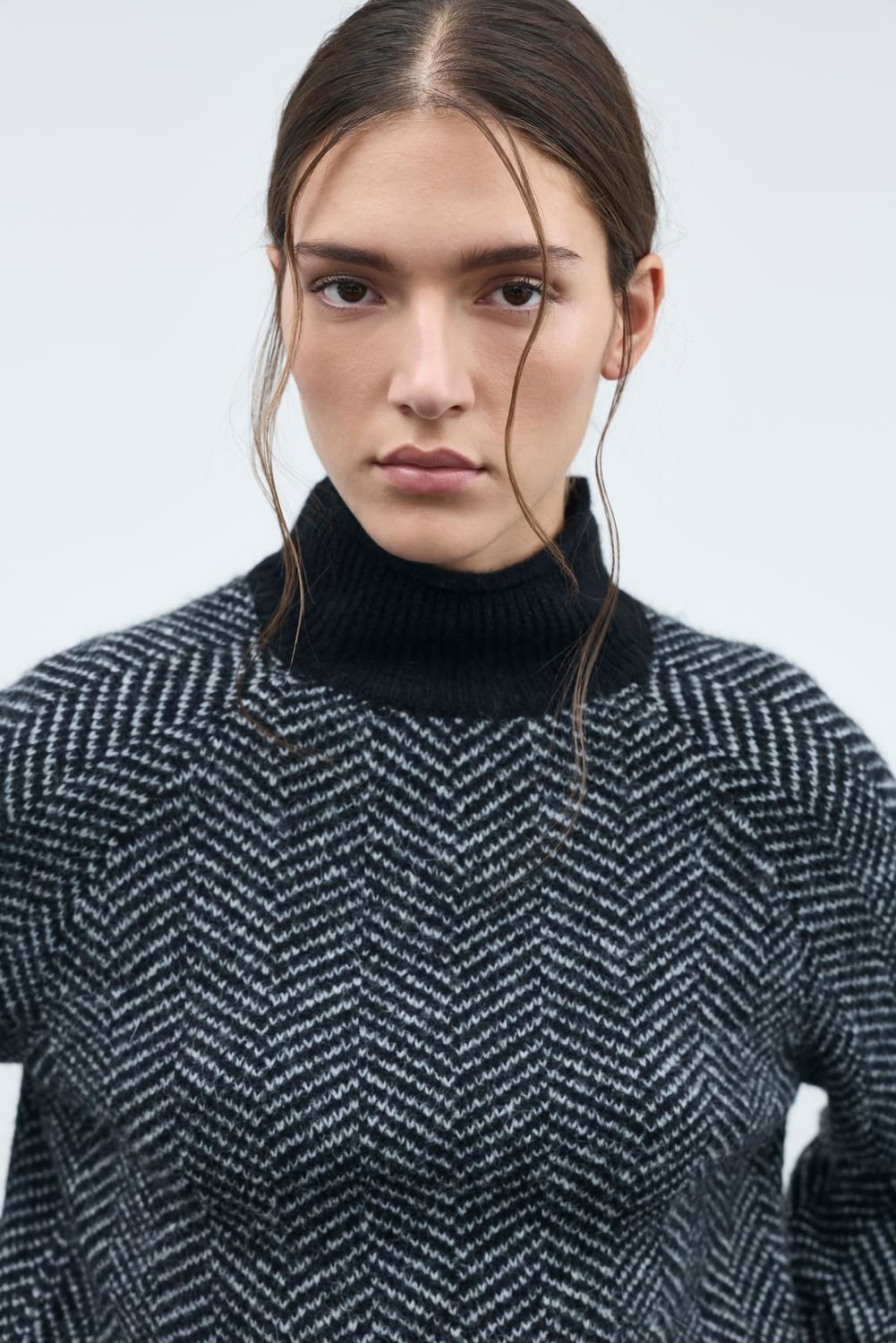 Vilory High Neck L/s Knit Top - Noos