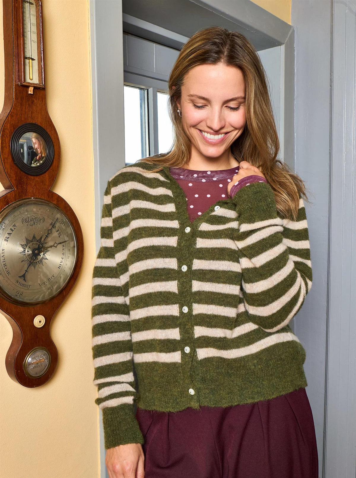 BCdell puff cardigan