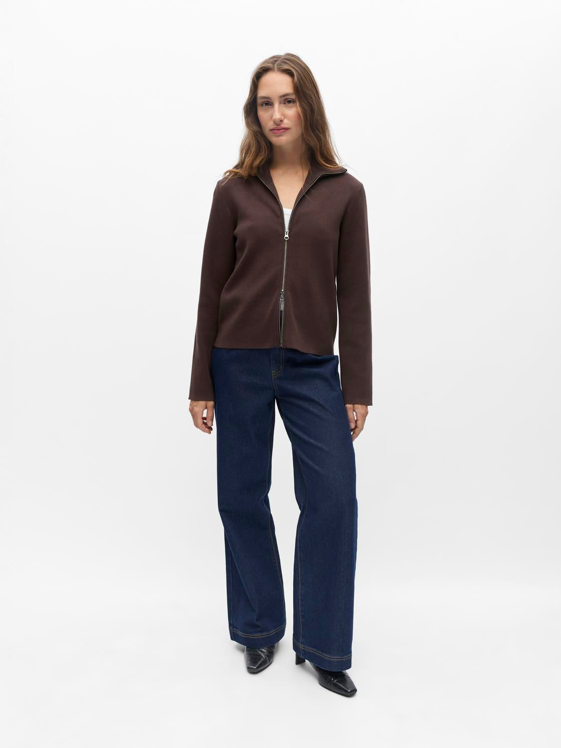 Objreynard L/s Re Zip Cardigan Noos