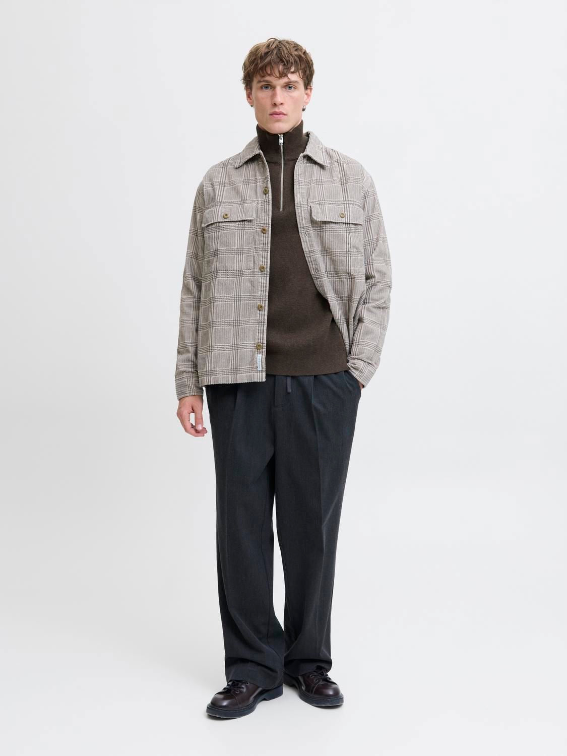 Jprblamilano Stitch Knit Half Zip Sn