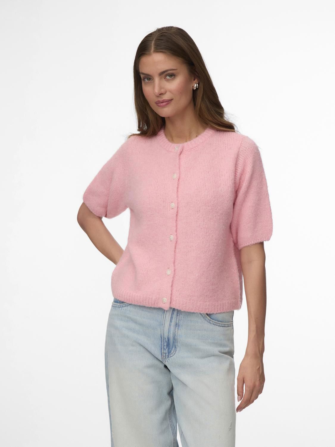 Vmkara 2/4 O-Neck Button Cardigan Exp