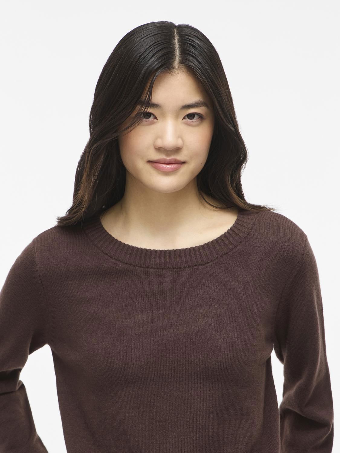Viril O-Neck L/s Knit Top - Noos