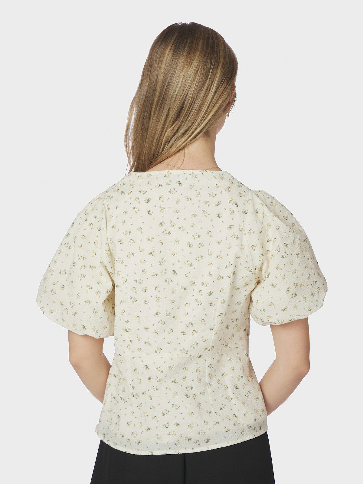 Irina Small Rose Flower Blouse