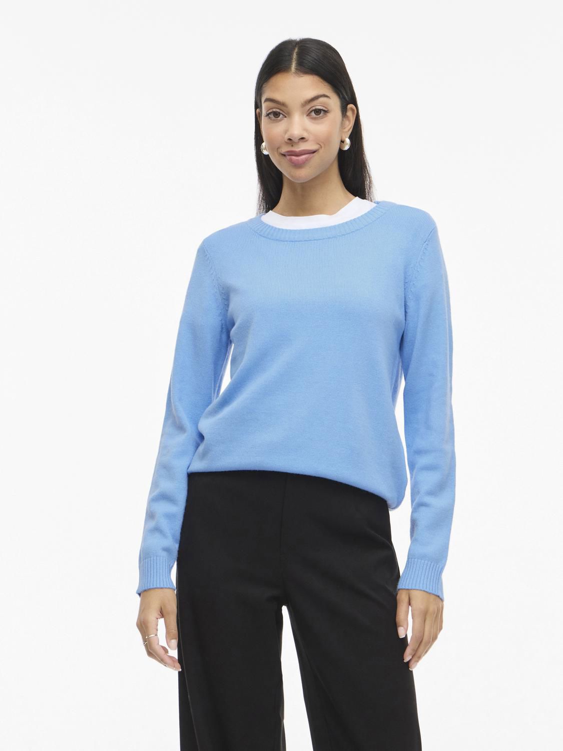 Viril O-Neck L/s Knit Top - Noos