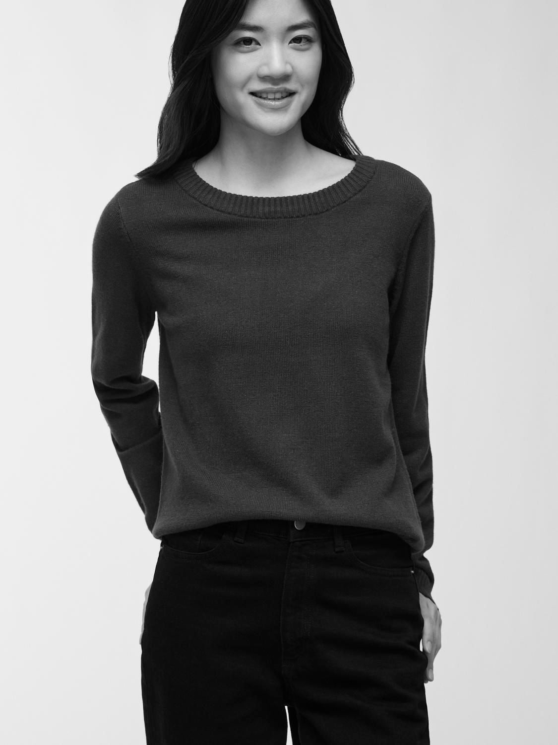 Viril O-Neck L/s Knit Top - Noos