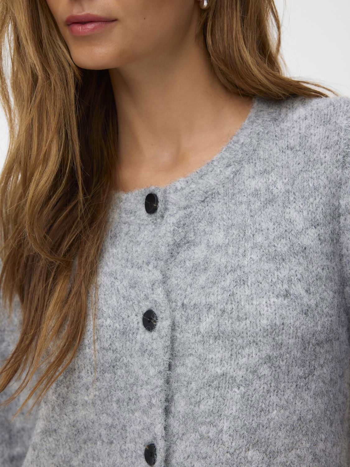 Vmnovah Ls O-Neck Button Cardi Ga Noos