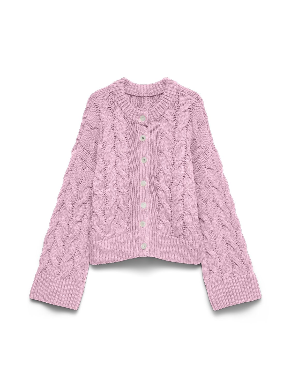 Vmsvea Thea Ls O-Neck Cable Cardigan Exp