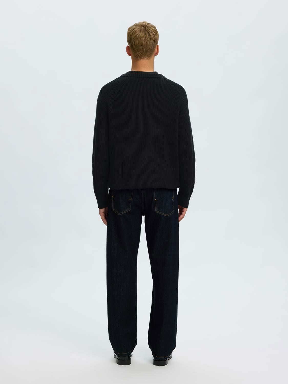 Slmcarlos Ls Cable Crew Neck Noos