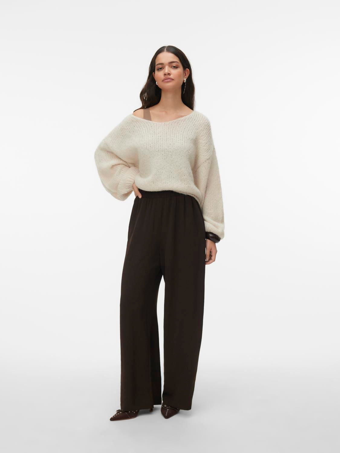 Vmmaybe Ls 2way V-Neck Pullover Noos