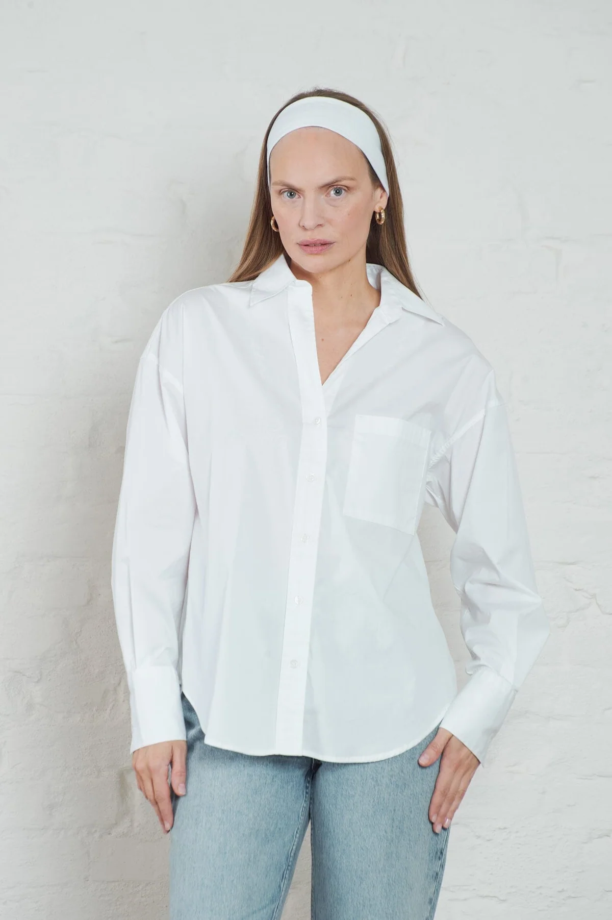 ALLEN POPLIN WHITE