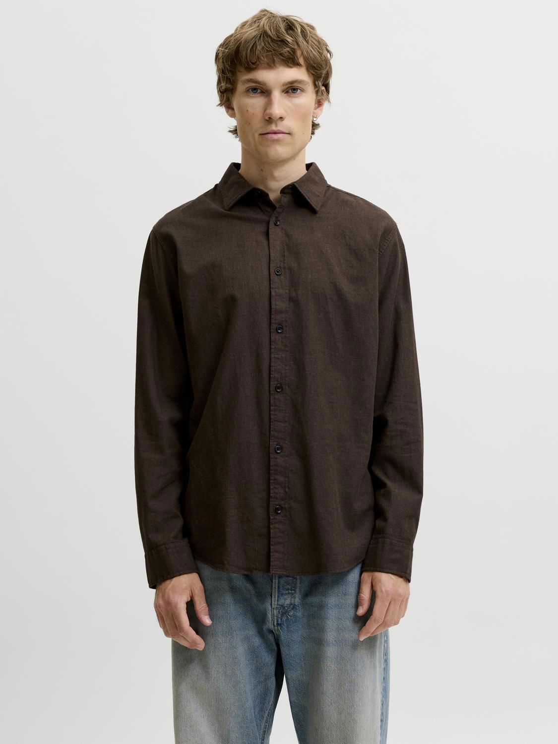 Jjefield Melange Shirt Ls Sn
