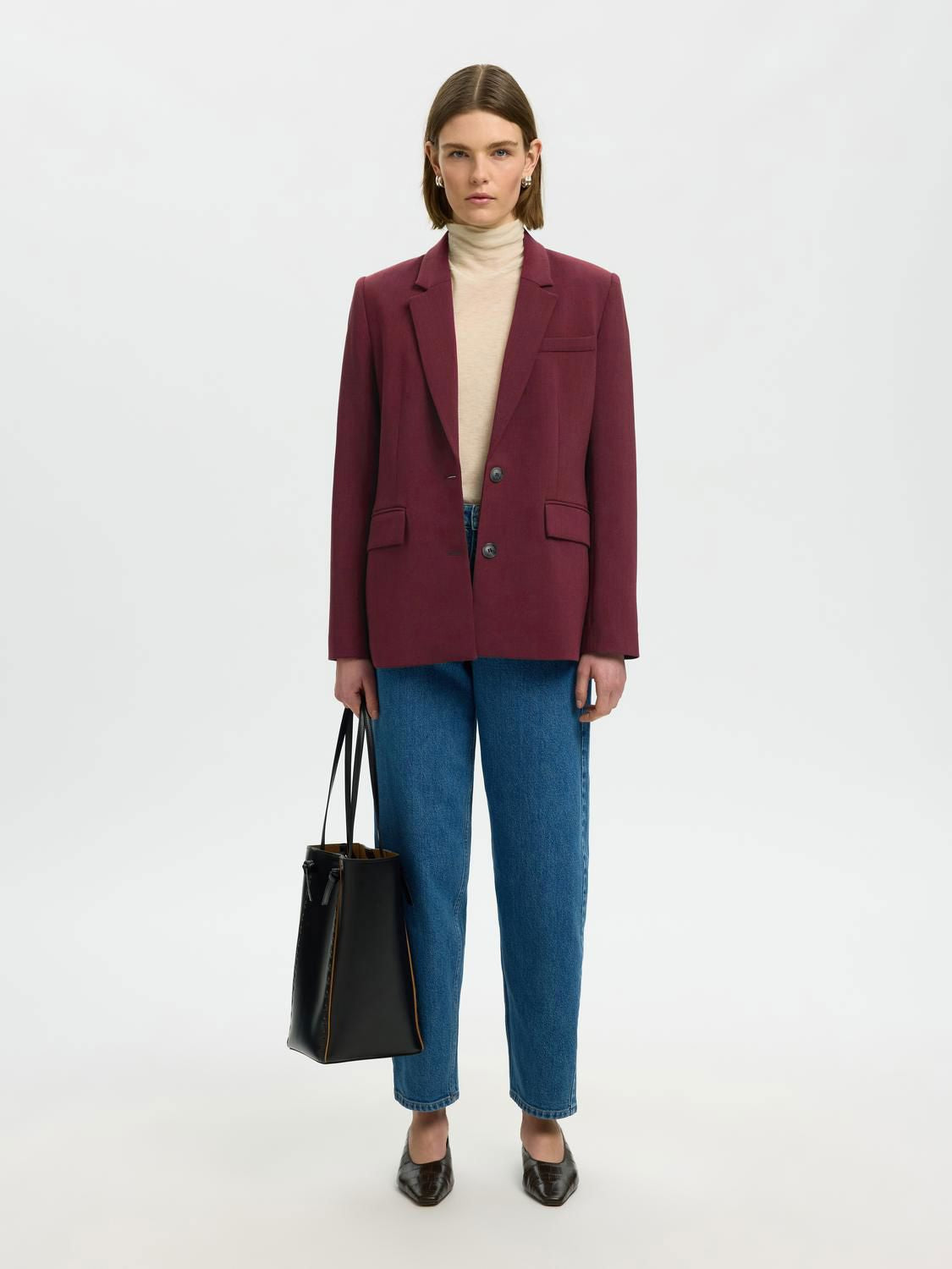 Slwrita Ls Classic Blazer Mel Noos