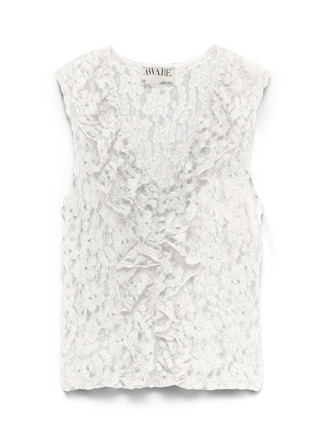 Awkienna Sl V-Neck Lace Top