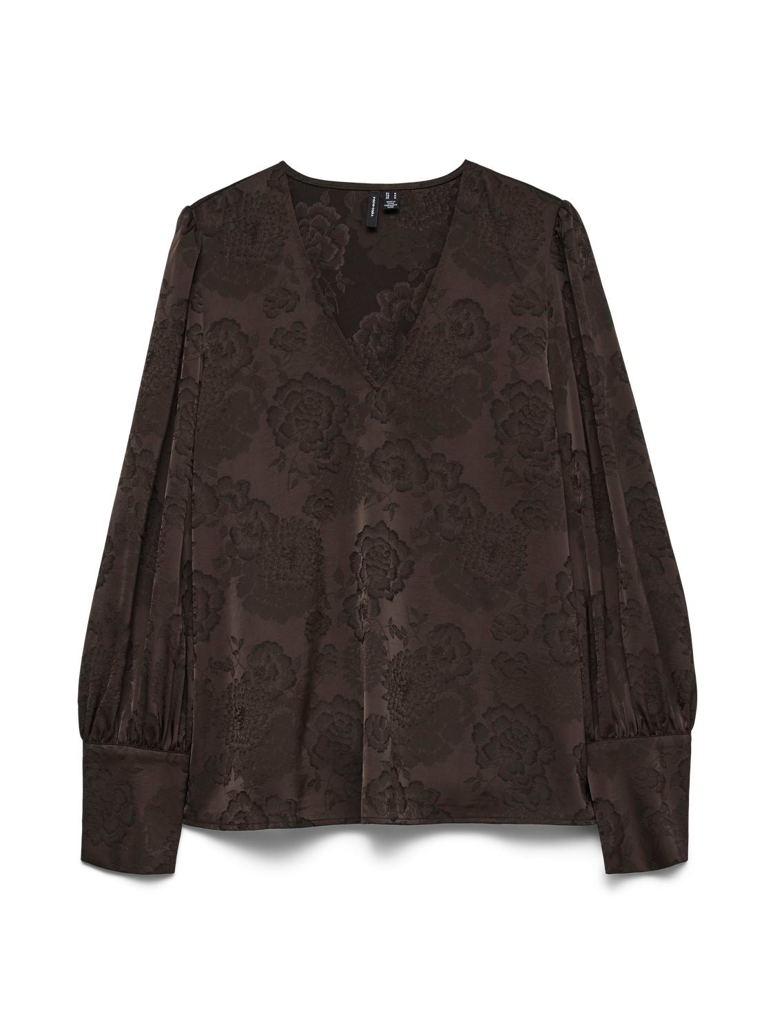 Vmkira Ls V-Neck Top Wvn Pa