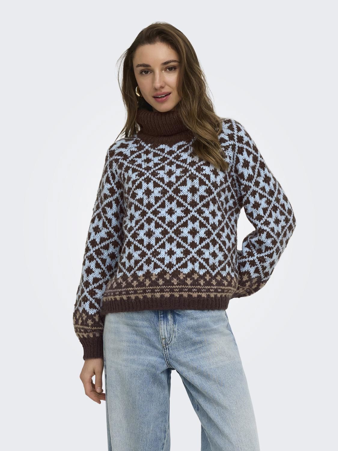 Onlcaro Ls Rollneck Cc Knt