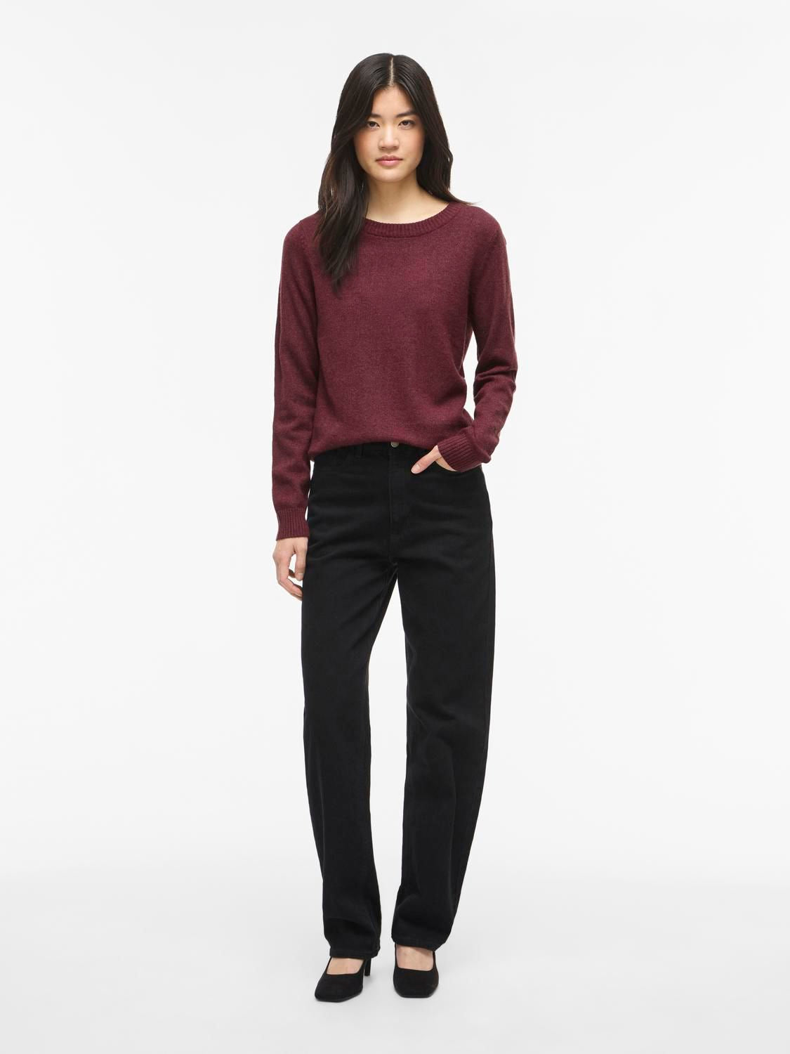 Viril O-Neck L/s Knit Top - Noos