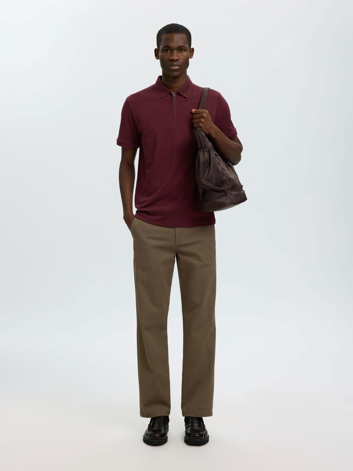 Slmfave Zip Ss Polo Noos