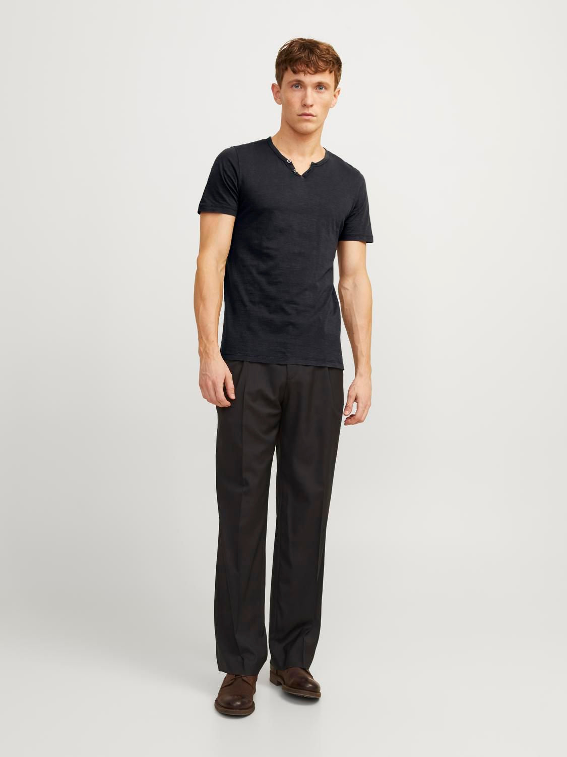 Jjesplit Neck Tee Ss Noos