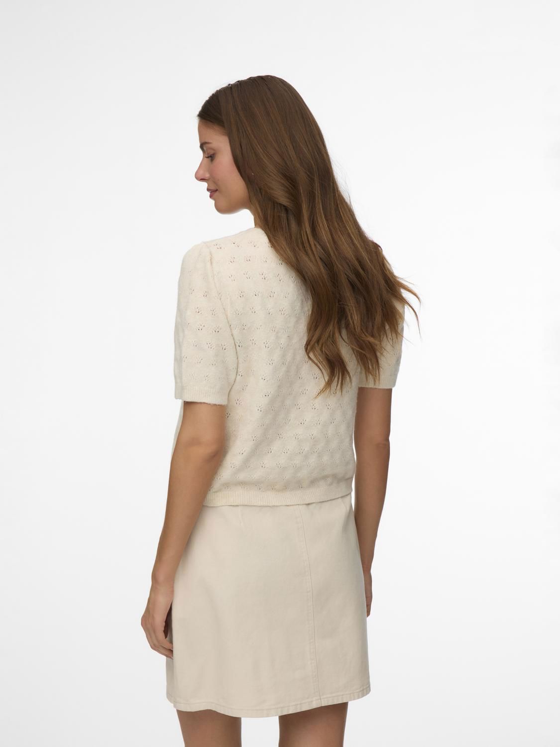 Vmdoffy Stitch 2/4 O-Neck Pullover Noos