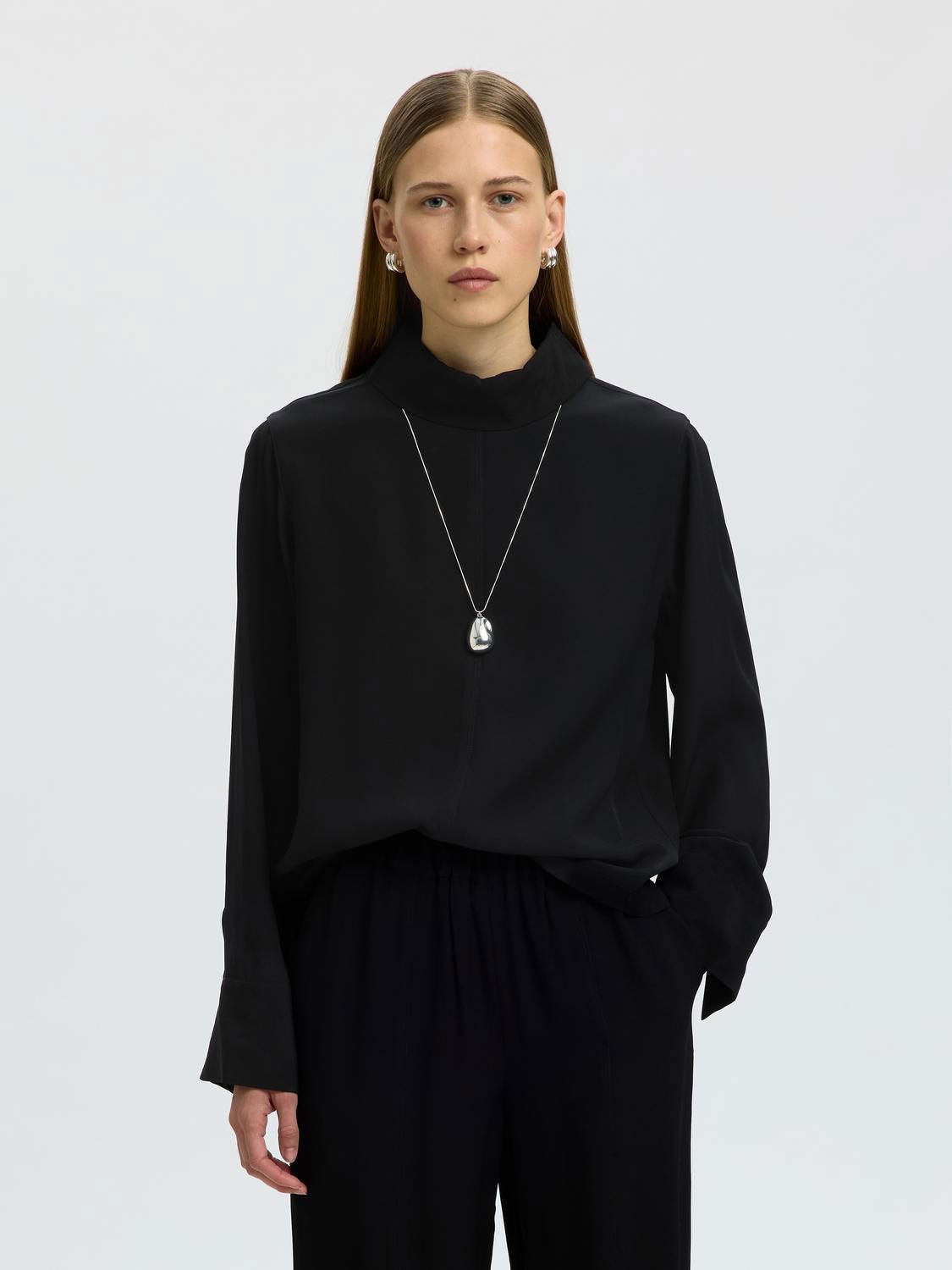 Slwsoler Regular Ls High Neck Top