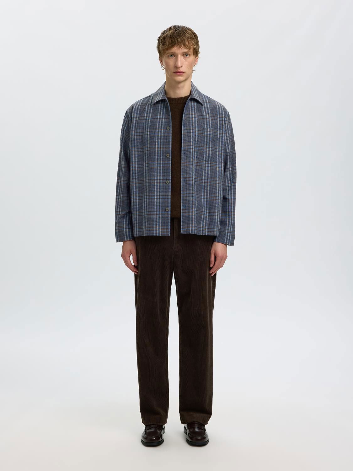 Slmrlxsvend Wt Check Wool Blend Light Os