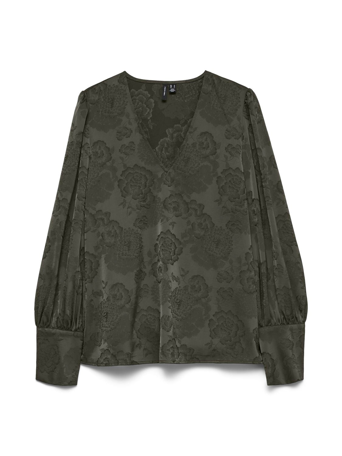 Vmkira Ls V-Neck Top Wvn Pa