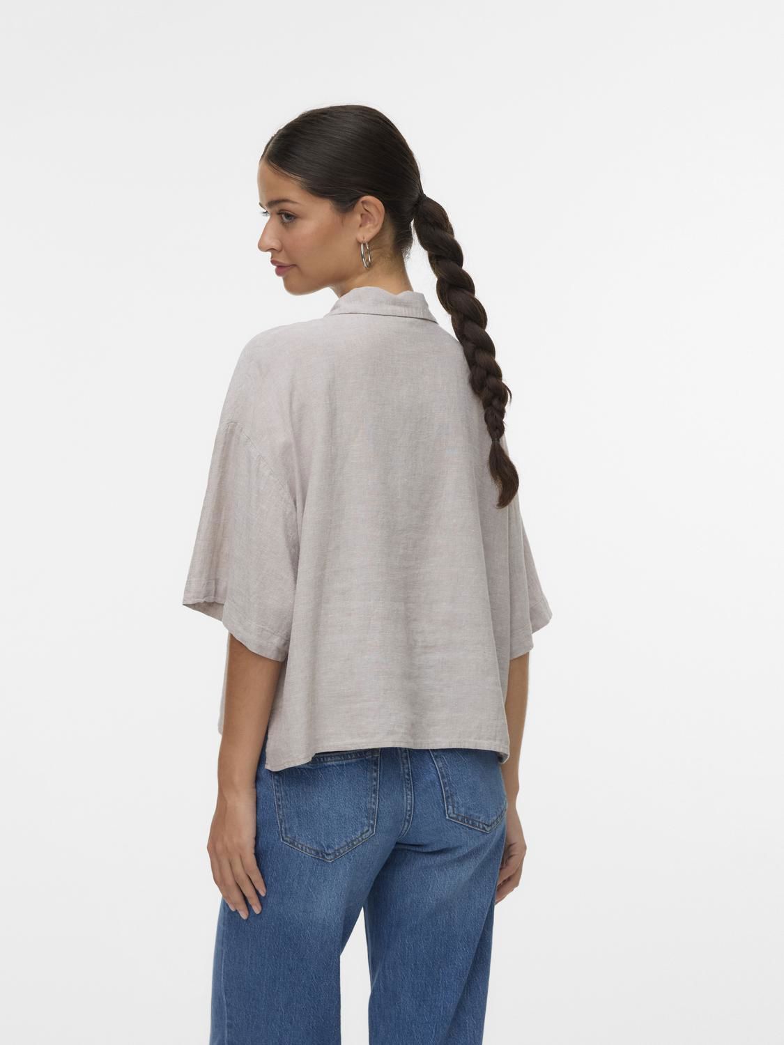 Vmlinn 2/4 Short Shirt Wvn Noos