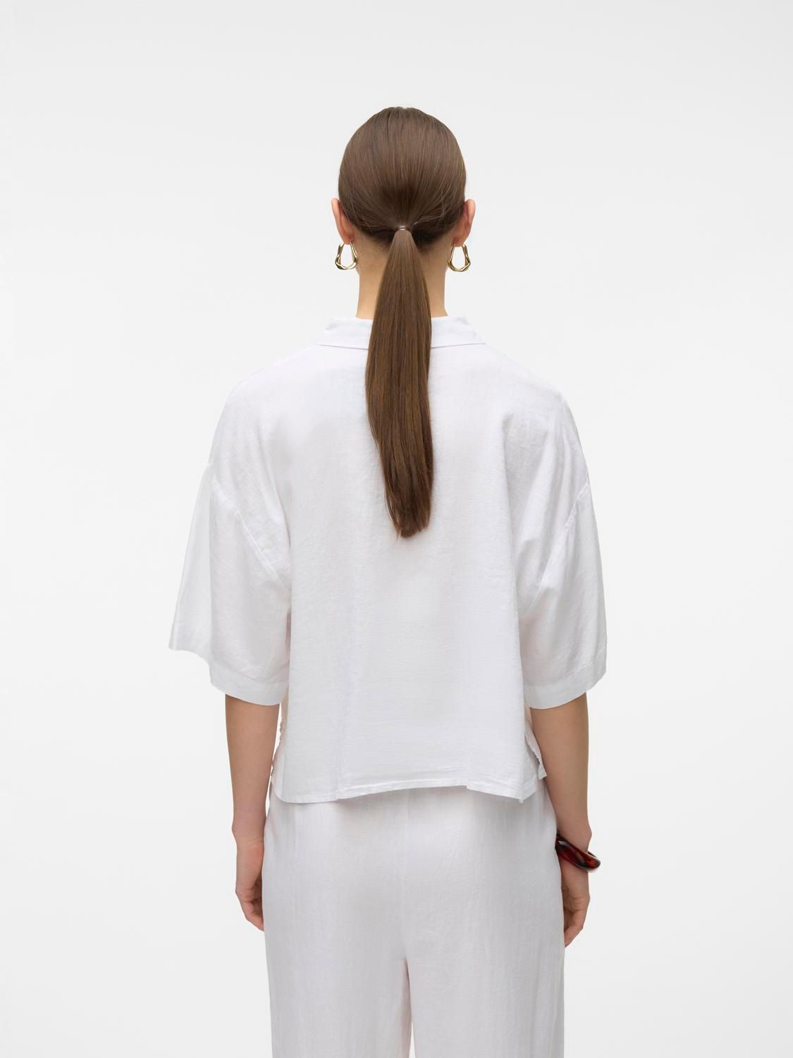 Vmlinn 2/4 Short Shirt Wvn Noos