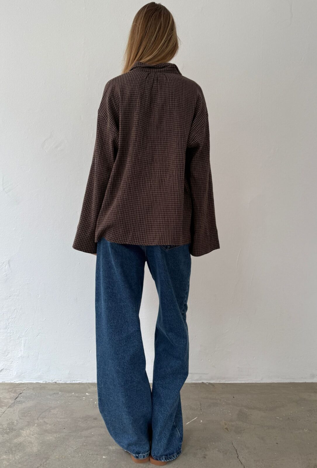 Tinsi check shirt Mocca/brown