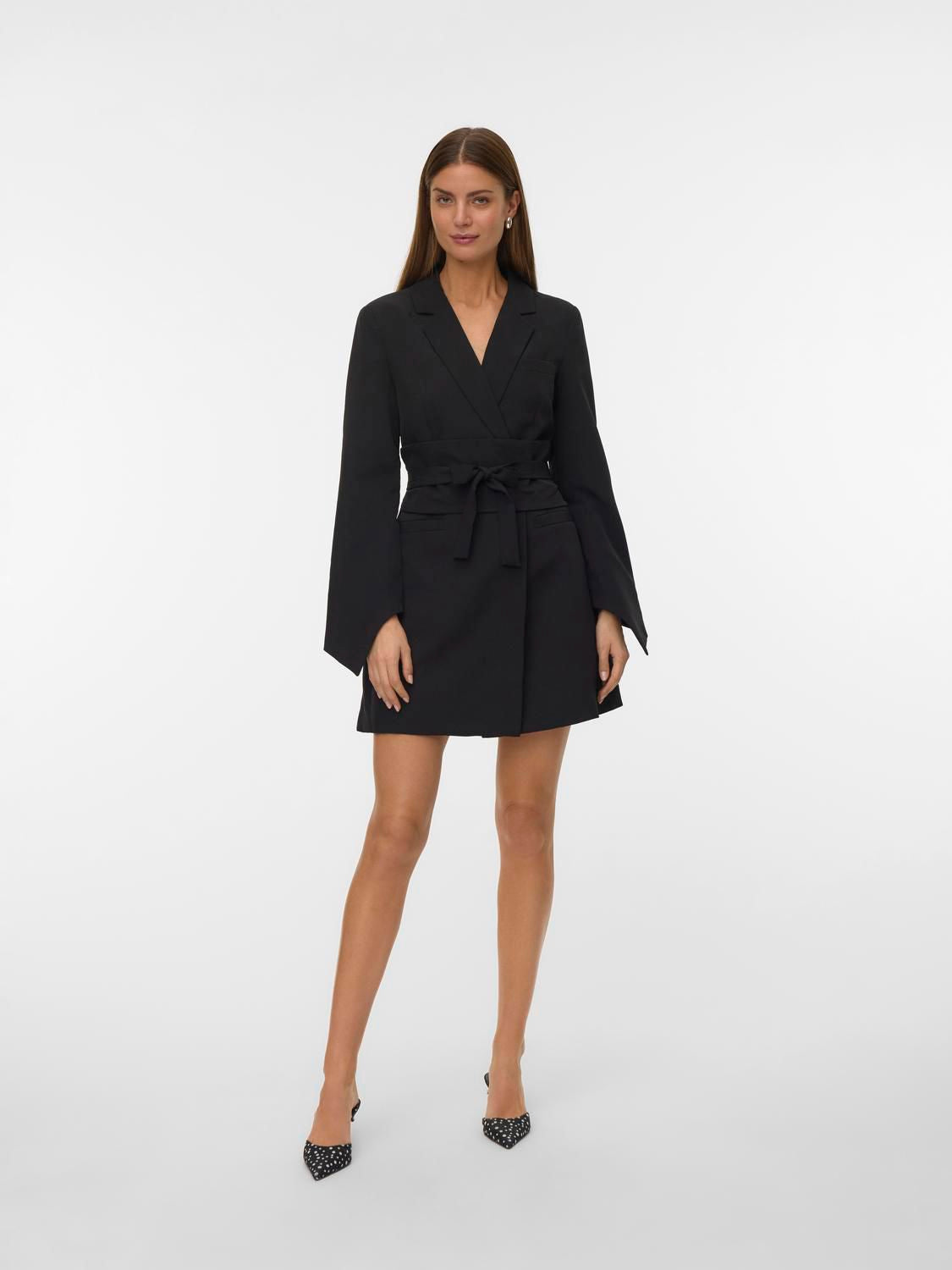 Vmbecca Ls Short Belt Blazer Dress Lcs