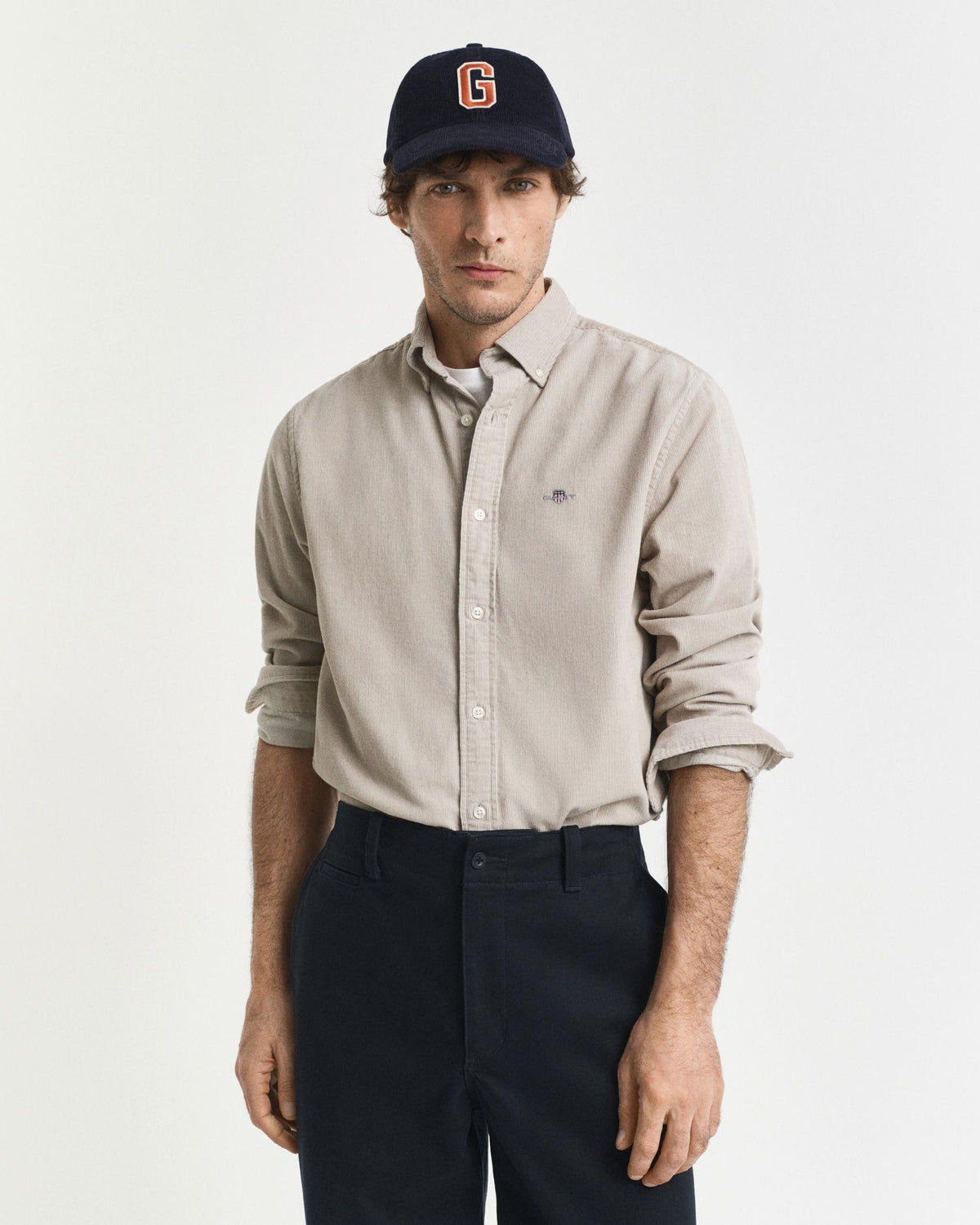 REG CORDUROY SHIRT 3250 GREIGE