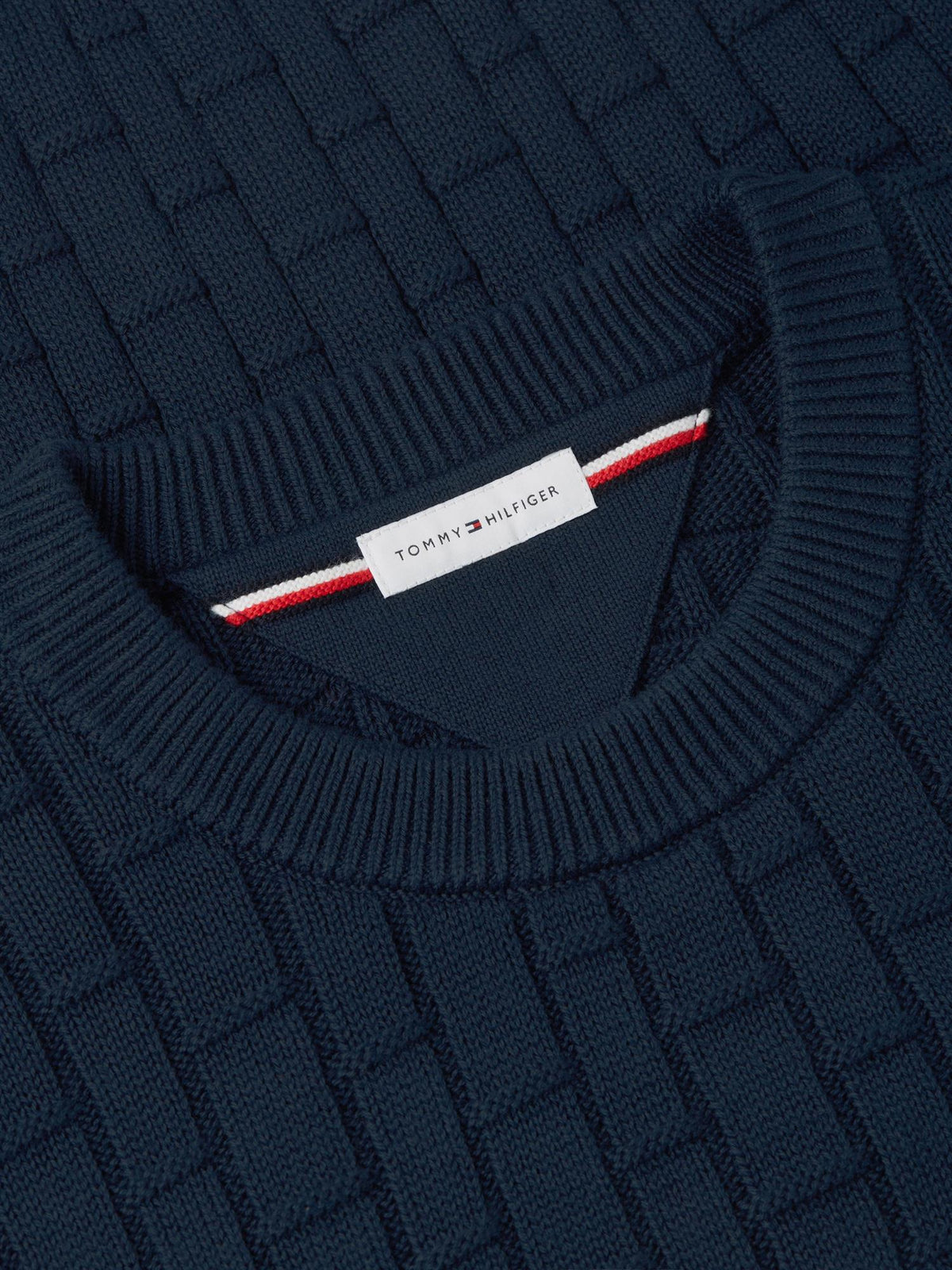 Mock Cable Crew Neck